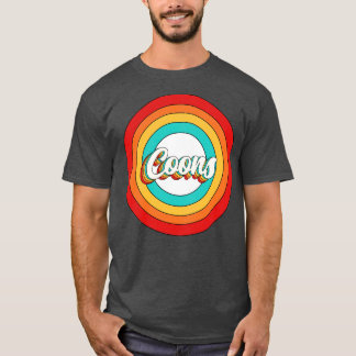 T-shirt Coons Nom Chemise Vintage Coons Cercle