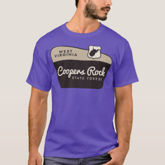 T-shirt Coopers Rock State Forest West Virginie Bienvenue