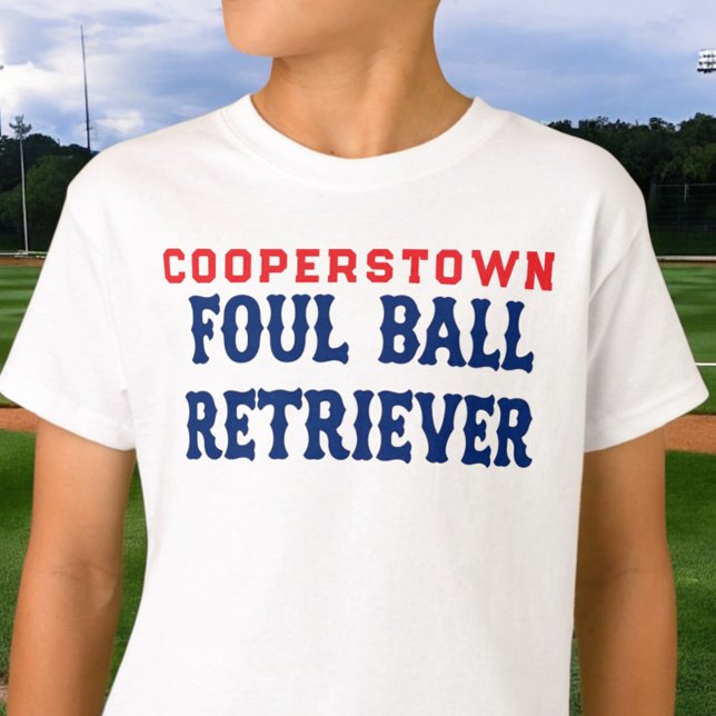 T-shirt Cooperstown Foul Ball Retriever (Créateur téléchargé)