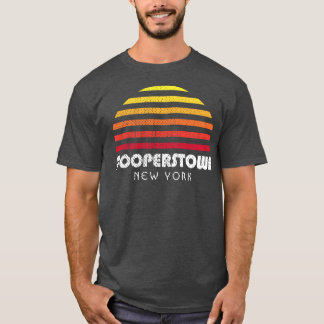 T-shirt Cooperstown New York Vacation Retro Sunset