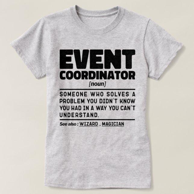 T-shirt Coordinateur de l'événement Noun Wedding Cool de p (Design devant)