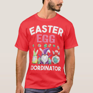 T-shirt Coordinateur des oeufs de Pâques Garçons amusants 