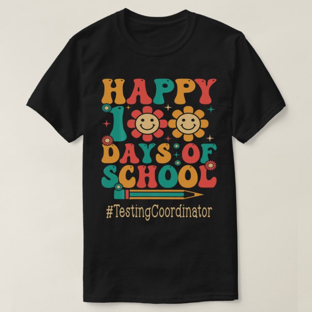 T-shirt Coordinateur D'Essai Joyeux 100E Jour De Femmes De (Design devant)