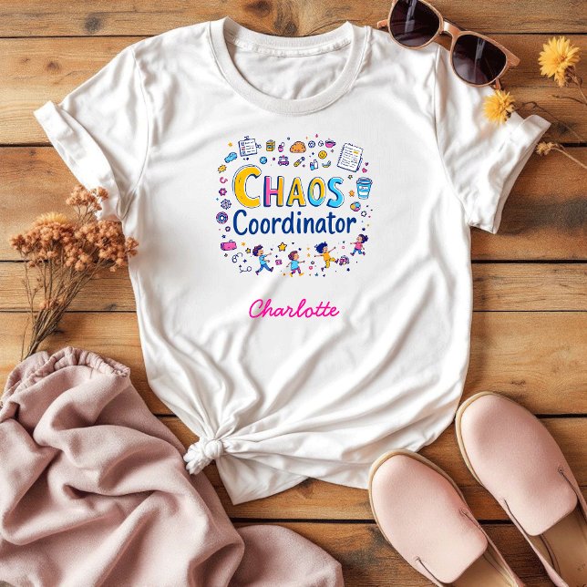 T-shirt Coordinateur du Chaos Busy Mom Funny Mother's Day (Créateur téléchargé)