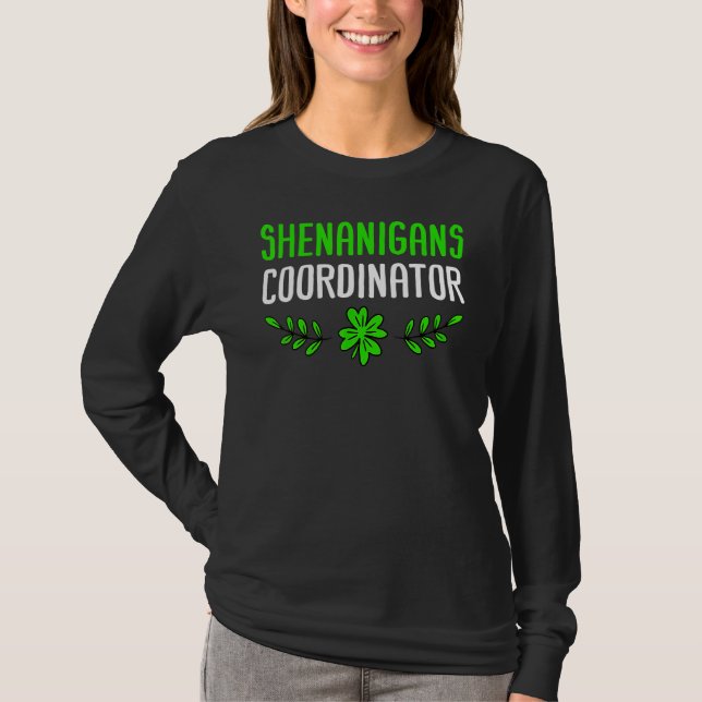 T-shirt Coordinateur Shenanigans certifié St patrick 5 (Devant)