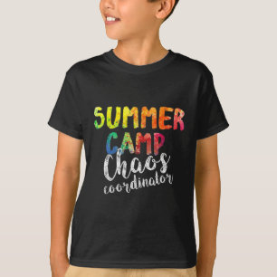 T-shirt Coordonnateur de chaos. Conseiller amusant de camp