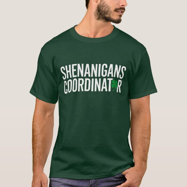 T-shirt Coordonnateur de farces de la Saint-Patrick (Devant)