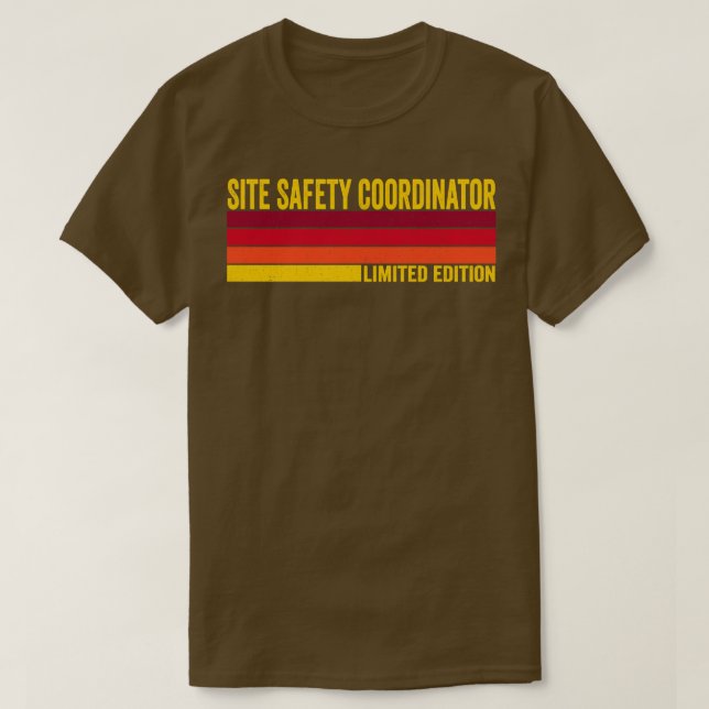 T-shirt Coordonnateur de la sécurité sur site (Design devant)