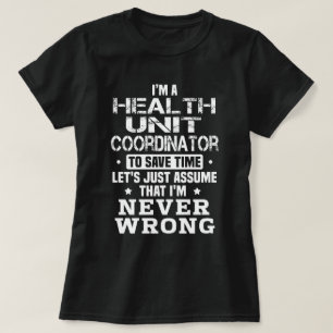 T-shirt Coordonnateur de l'unité de santé