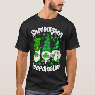 T-shirt Coordonnateur de Shenanigans irlandais Gnome St Pa