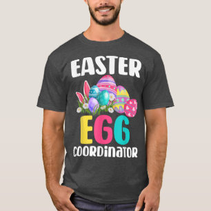 T-shirt Coordonnateur d'oeufs de Pâques Drôles Garçons Fil