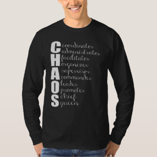 T-shirt Coordonnateur du Chaos Administrateur Chef du supe