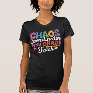 T-shirt Coordonnateur du Chaos Enseignant de deuxième anné