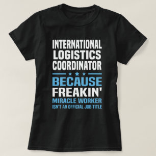 T-shirt Coordonnateur international de la logistique
