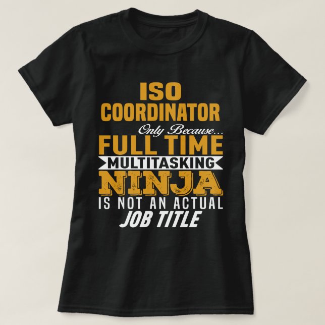 T-shirt Coordonnateur ISO (Design devant)