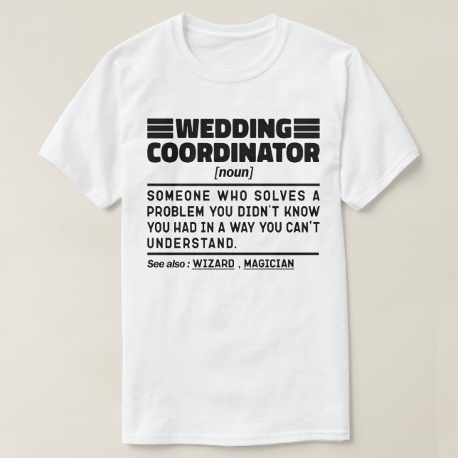 T-shirt Coordonnatrice mariage Noun Conseillère nuptiale F (Design devant)