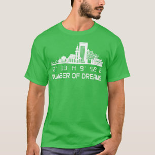 T-shirt Coordonnées GPS de Hambourg Skyline City Dream Cit