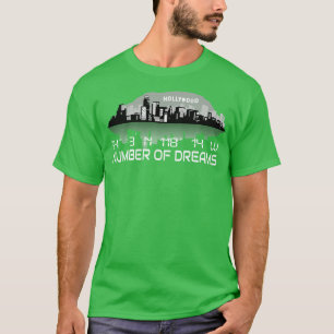 T-shirt Coordonnées GPS de Los Angeles Skyline Dream City