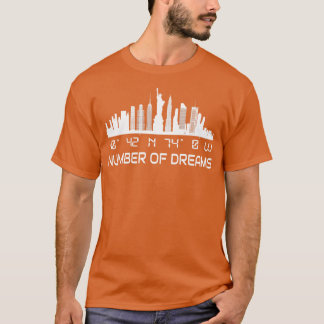T-shirt Coordonnées GPS de New York City Skyline Manhattan
