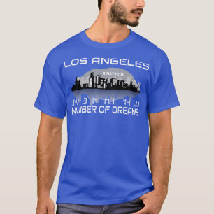 T-shirt Coordonnées GPS Los Angeles Skyline Dream City