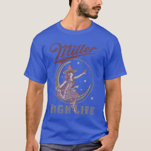 T-shirt Coors Miller High Life Logo Lune Vintage