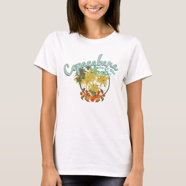 T-shirt Copacabana Brésil pour femmes (Devant)