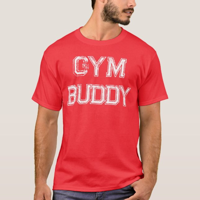 T-shirt Copain de gym garçon drôle rétro (Devant)