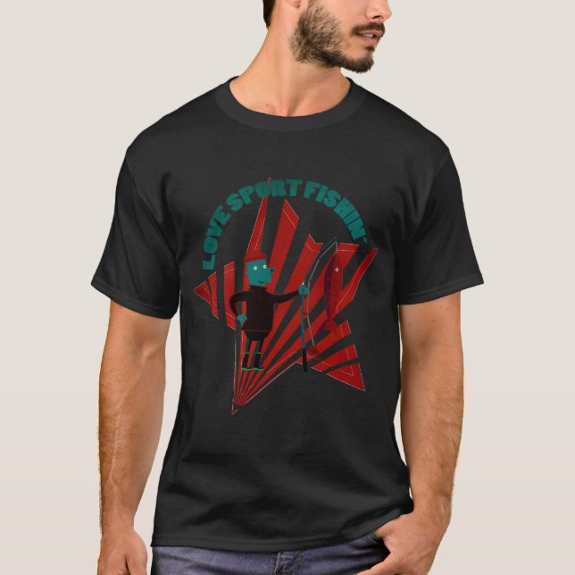 T-shirt copain de pêche de papa (Devant)