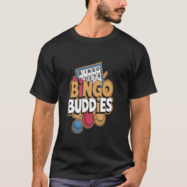 T-shirt Copains de Bingo Équipe de Bingo Drôle (Devant)