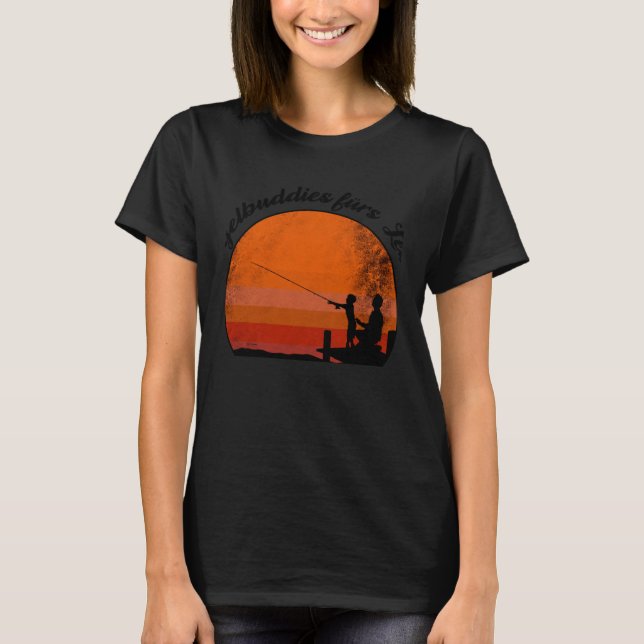 T-shirt Copains de pêche Rétro Vintage Ange (Devant)