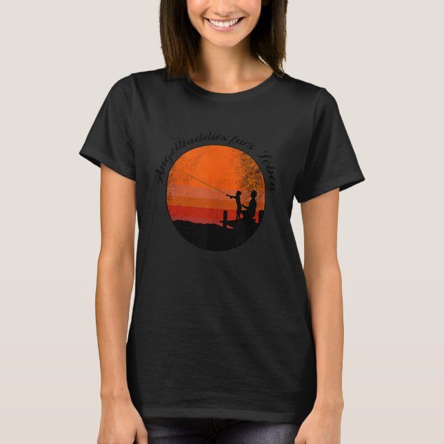 T-shirt Copains de pêche Rétro Vintage Ange (Devant)