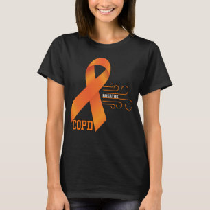 T-shirt COPD Orange Ribbon Breathe