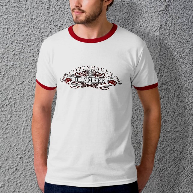 T-shirt Copenhagen Pride Mens Basic Ringer (Créateur téléchargé)