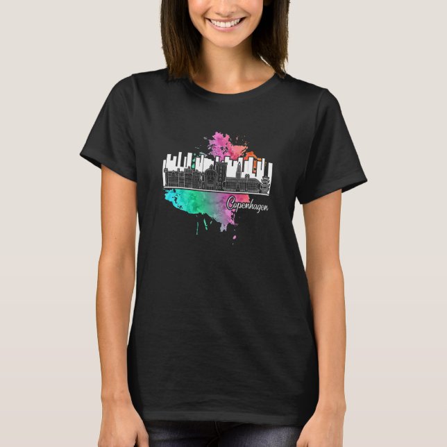 T-shirt Copenhague Danemark   Copenhague (Devant)