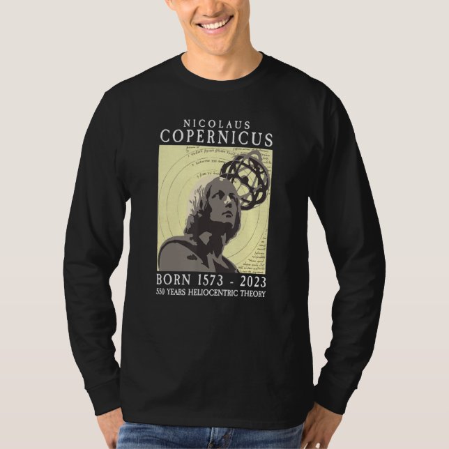 T-shirt Copernicus 550e 1573 2023 Système solaire astronom (Devant)