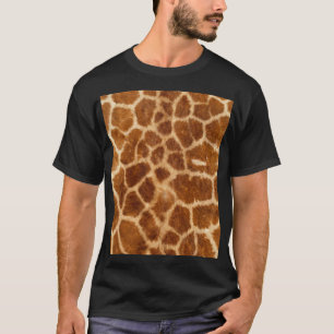 T-shirt copie animale de girafe de safari sauvage africain