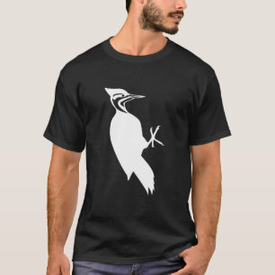 T-shirt Copie blanche d'oiseau de pivert