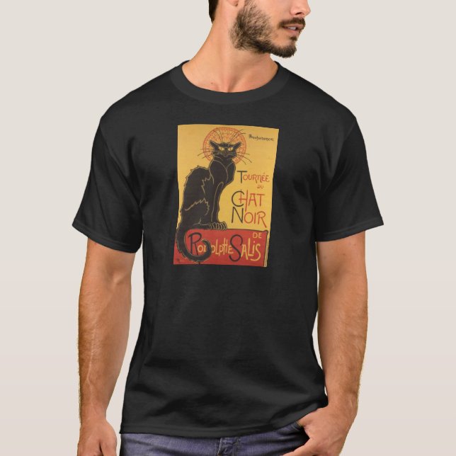 T-shirt Copie d'art de Le Chat Noir (Devant)