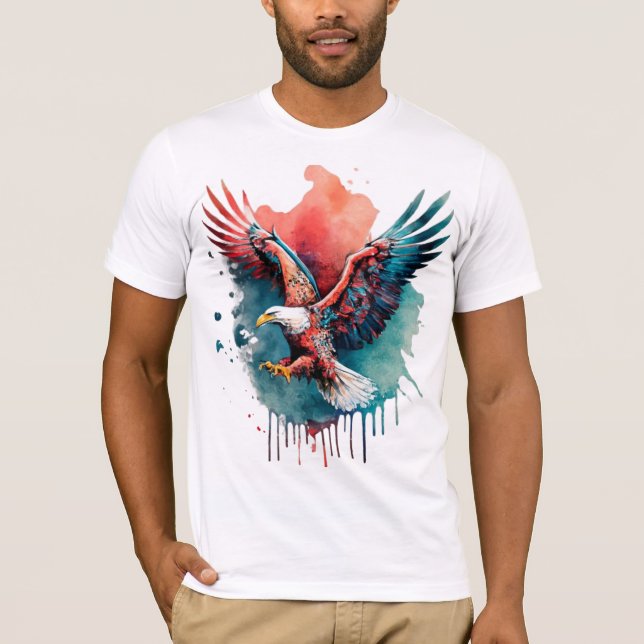 T-shirt copie de Be Eagle, vol, drôle (Devant)