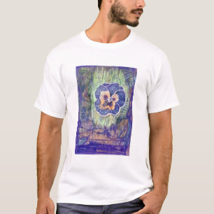 T-shirt Copie de bloc de linoléum de pensée