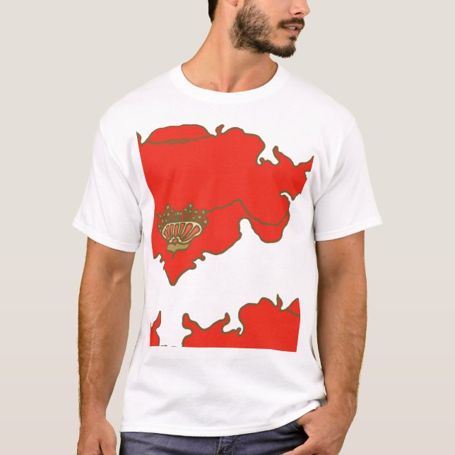 T-shirt copie de bloc de pavot et de ciel (Devant)