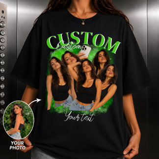 T-shirt Copie de bottes vintage personnalisée pour petit a