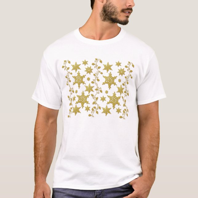 T-shirt Copie de fête de vacances de Noël de houx de (Devant)