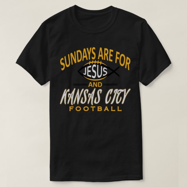 T-shirt Copie de Kansas City Pro et Jesus le dimanche (Design devant)