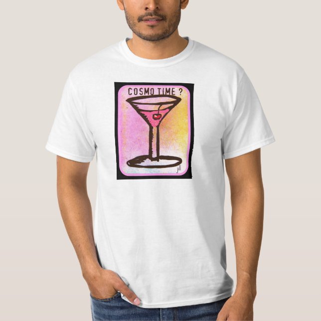 T-SHIRT COPIE DE MARTINI DE ROSE DE TEMPS DE COSMO (Devant)