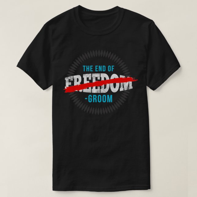 T-shirt Copie de moustache de Groom (Design devant)
