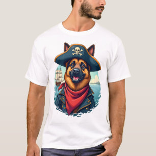T-shirt Copie de Pirate de Chien Berger Allemand