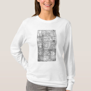T-shirt Copie de télécopie des chiffres géométriques