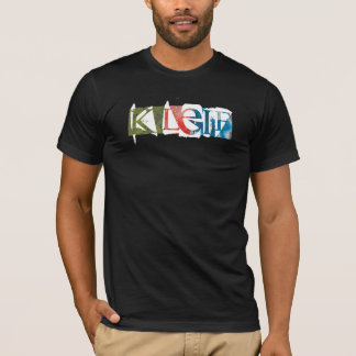 T-shirt Copie de timbre de multiclr de K LEIF
