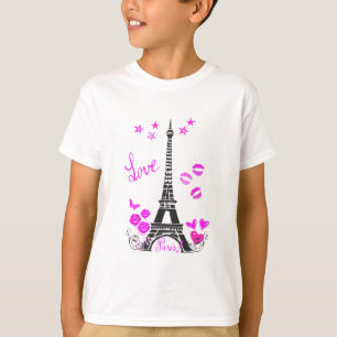 T-SHIRT COPIE DE TOUR EIFFEL DE PARIS D'AMOUR